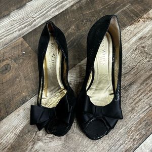 Ron white all day heels black bow 37.5